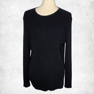 GAP Maternity Black Ribbed Knit Sweater – Size XL
